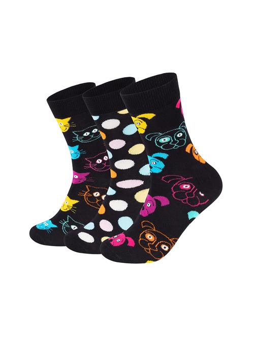 Se Happy Socks Sokker 'Classic Dog'  navy / gul / pink / hvid ved About You