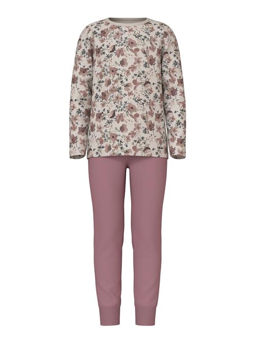 NAME IT Nattøj 'Nostalgia Flower'  beige / brun / khaki / gammelrosa