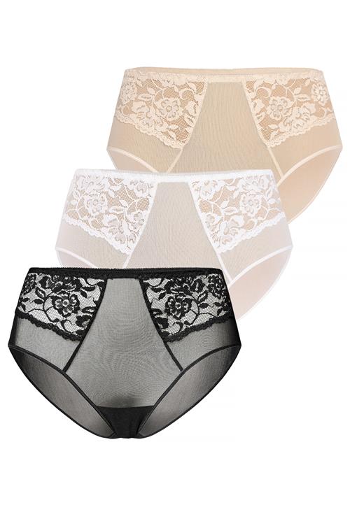 TEYLI Panty 'Vida'  beige / sort / hvid