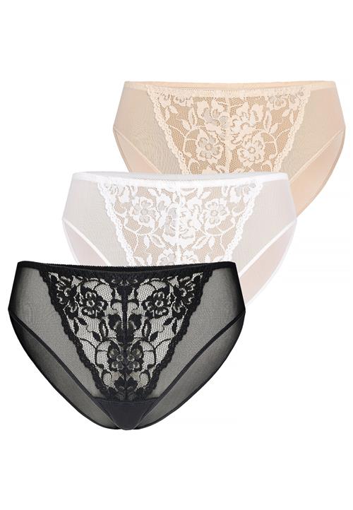 TEYLI Panty 'Glamour'  beige / sort / hvid