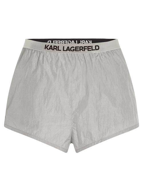 Karl Lagerfeld Badeshorts  sort / sølv