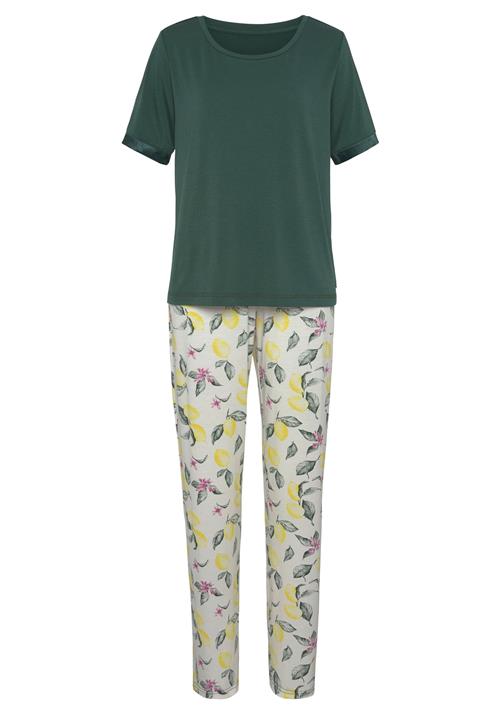 LASCANA Pyjamas 'LAS Summer Fruits PJ'  grøn / blandingsfarvet