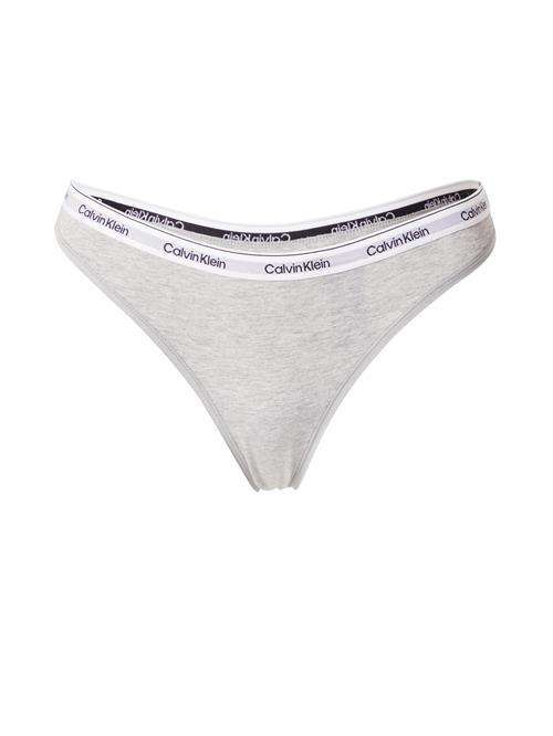 Calvin Klein Underwear String  grå-meleret / sort / hvid