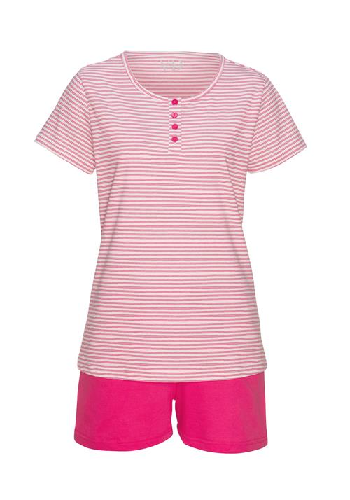 VIVANCE Pyjamas 'Dreams'  pink / hvid