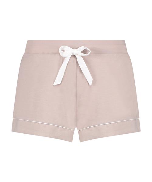 Hunkemöller Pyjamasbukser 'Essential'  beige-meleret / hvid