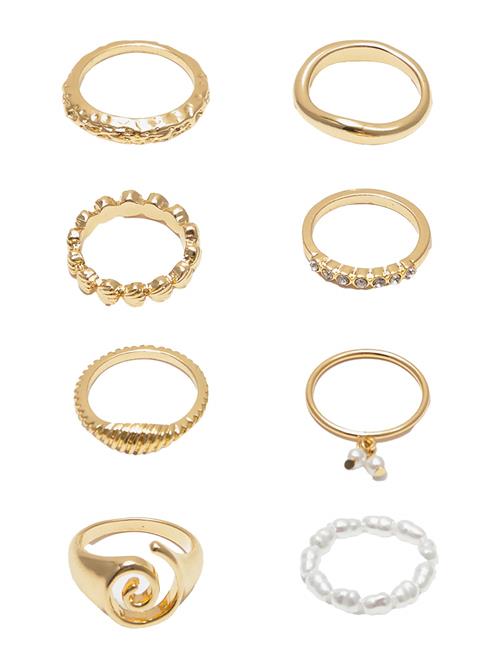 Pull&Bear Ring  guld / perlehvid