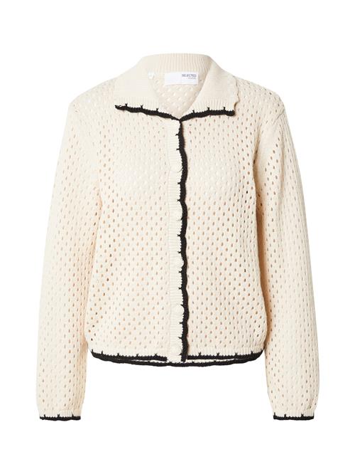 SELECTED FEMME Cardigan 'SLFKenya'  beige / sort