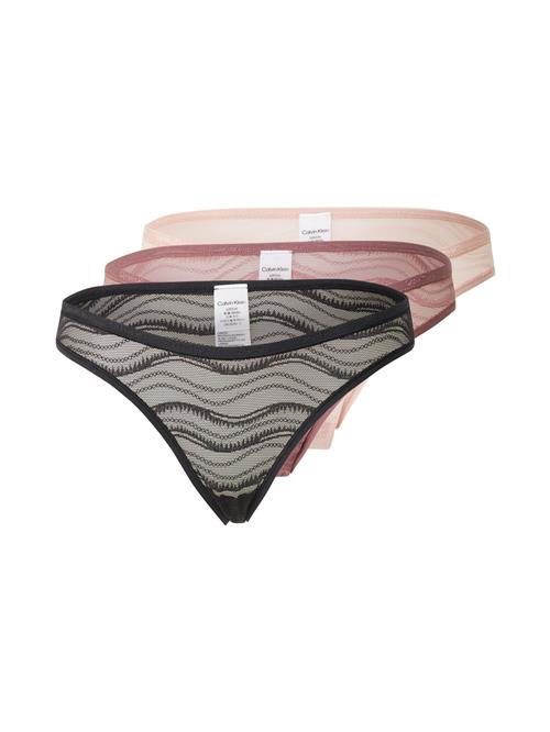 Se Calvin Klein Underwear String  nude / mørk pink / sort ved About You