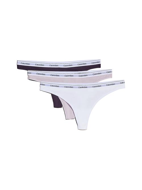 Calvin Klein Underwear String  aubergine / pastellilla / sort / hvid