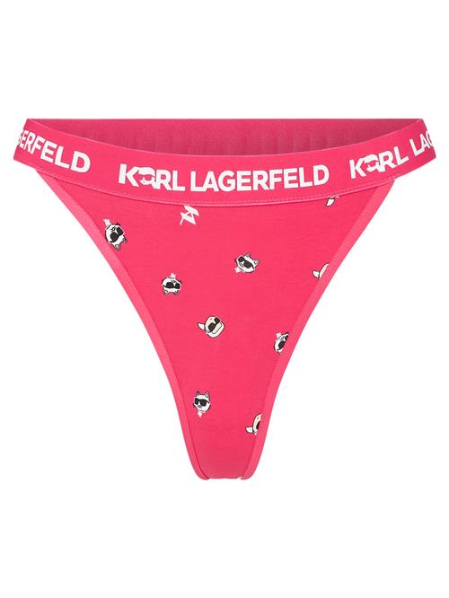 Karl Lagerfeld String 'Ikonik'  pink / sort / hvid