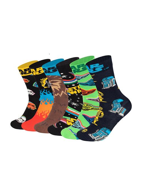 Happy Socks Sokker 'Star Wars™'  blå / brun / gul / grøn / orange