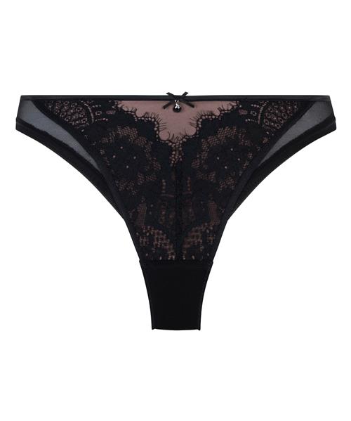 Hunkemöller Slip 'Mirabella'  mørkebeige / sort