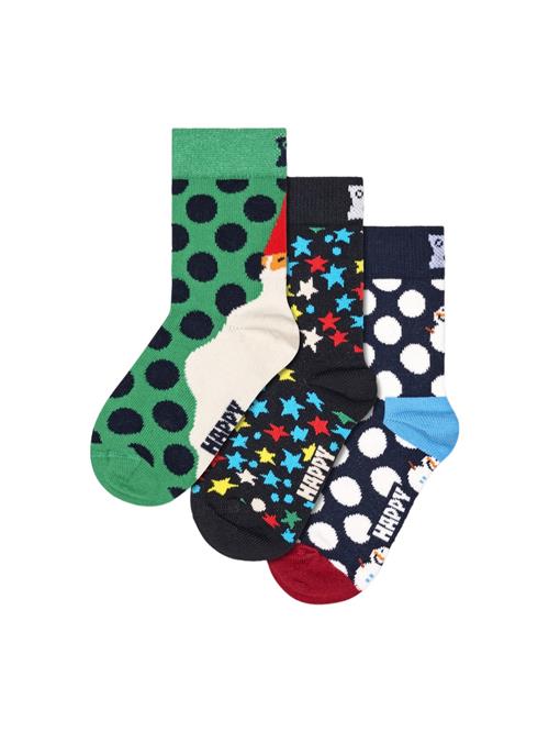 Happy Socks Sokker 'Holiday Fun'  marin / grøn / sort / hvid