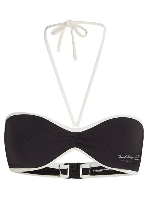 Karl Lagerfeld Bikinioverdel 'HOTEL'  sort / hvid