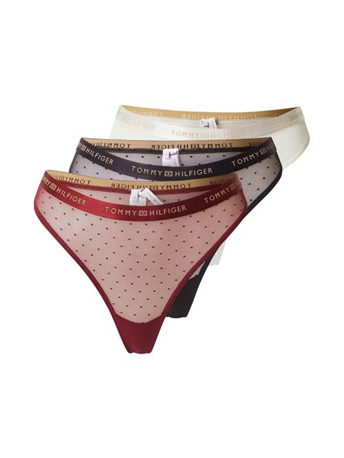 Tommy Hilfiger Underwear String  beige / rubinrød / sort / hvid