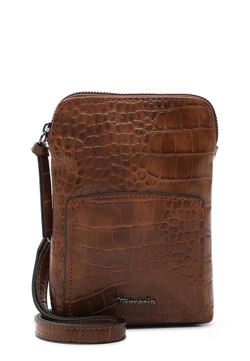 Tamaris Skuldertaske ' TAS Alessia Kroko '  cognac