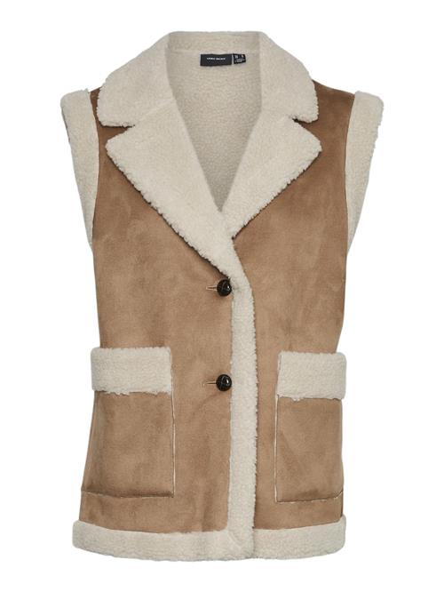 VERO MODA Vest  beige / brun