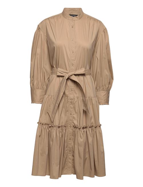 Lauren Ralph Lauren Cotton Blouson-Sleeve Shirtdress Lauren Ralph Lauren Brown