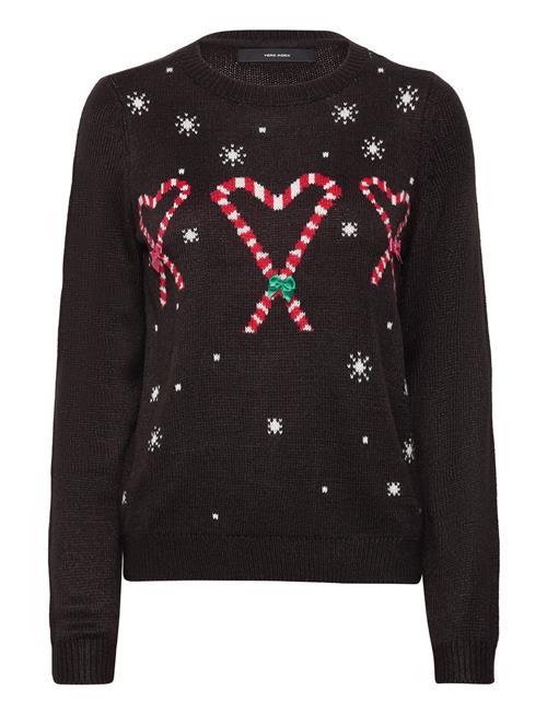 Vero Moda Vmcandyheart Ls O-Neck Pullover Xmas Vero Moda Black