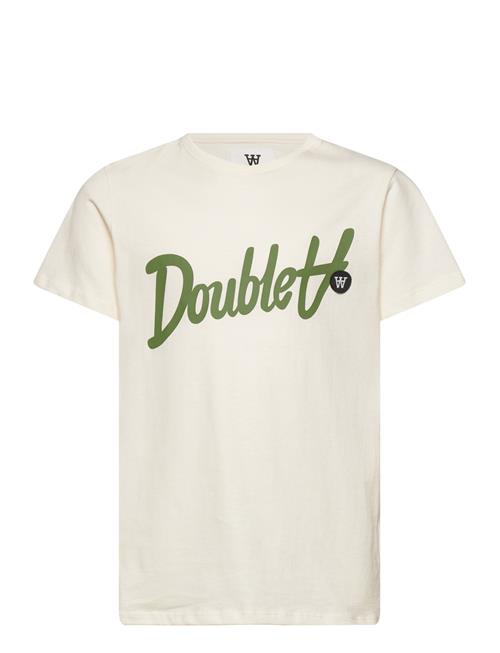 Ola Kids Script & Badge T-Shirt DOUBLE A BY W.W. Cream
