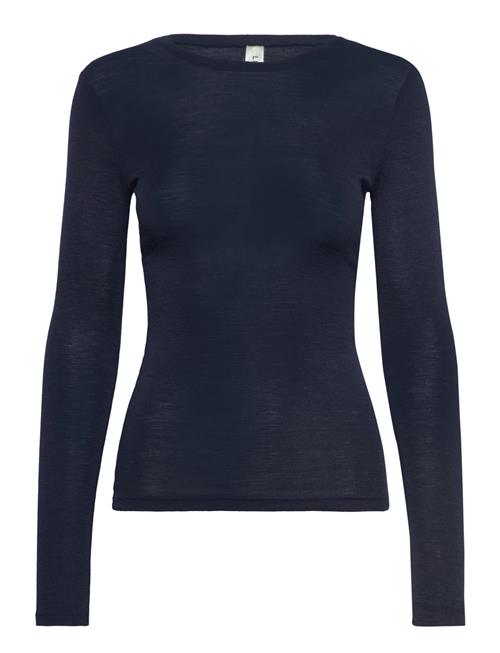 Lindex Top Merino Wool Ls Lindex Navy