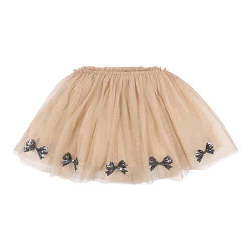 Konges Sløjd Mei Skirt i Smoke Gray | Beige | 2 years