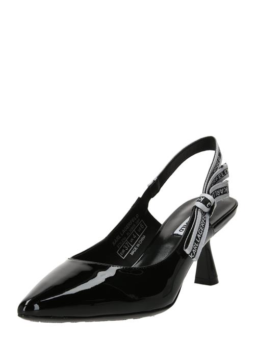 Karl Lagerfeld Slingpumps  sort / hvid