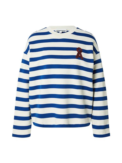 ARMEDANGELS Sweatshirt 'MAARLEN BOLD'  blå / brun / hvid