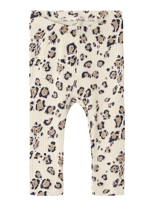 NAME IT Leggings 'NBFSOLVEG'  lysebeige / mørkebeige / sort