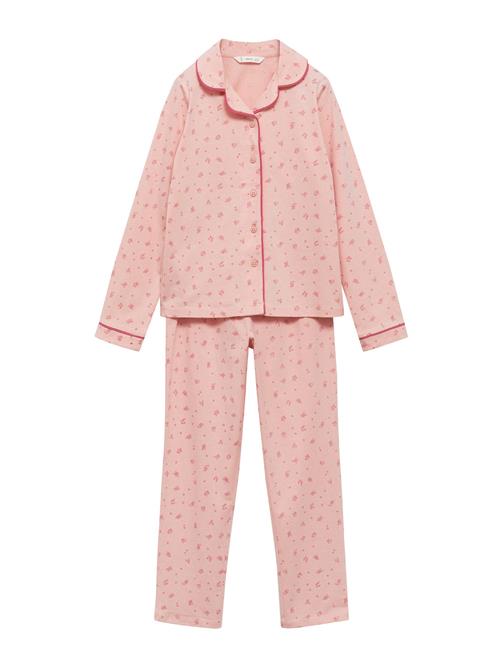 MANGO KIDS Nattøj 'ROSAS'  pink / mørk pink