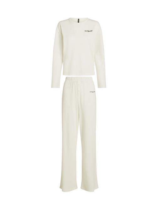 Se Karl Lagerfeld Pyjamas  creme / sort ved About You