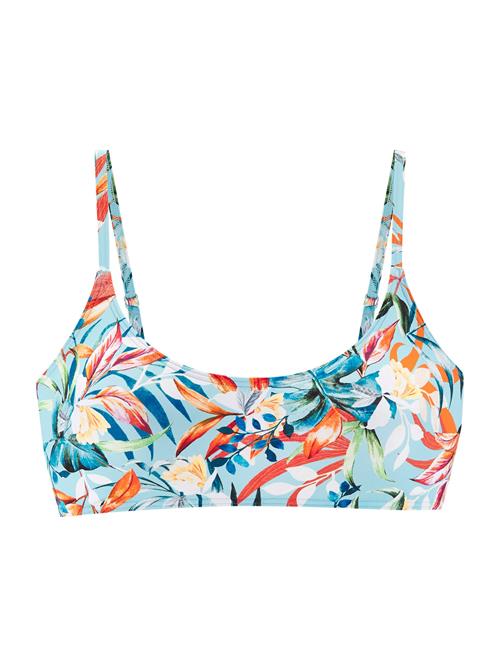 VENICE BEACH Bikinioverdel 'Bustier-Top Caru Venice Beach'  lyseblå / orange / hvid