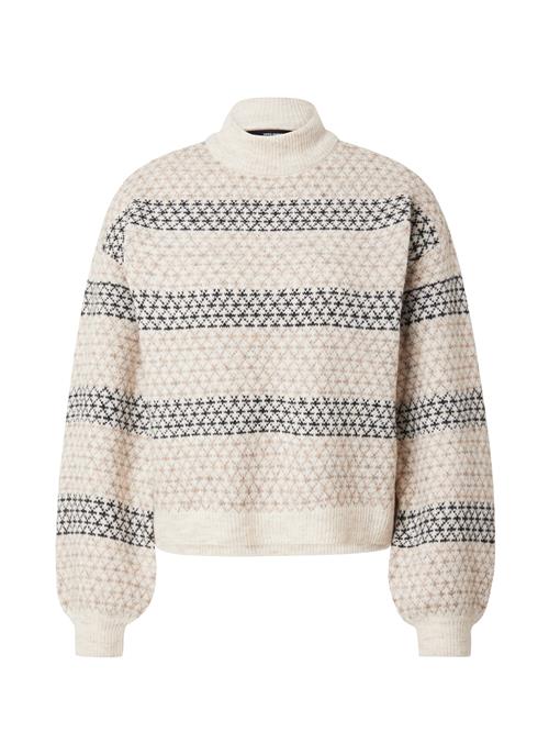 VERO MODA Pullover 'VMTrixie'  beige / creme / sort