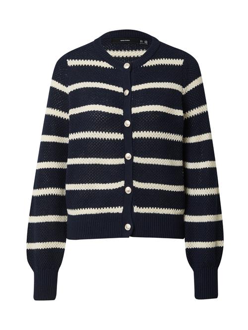 VERO MODA Cardigan 'VMAMAZING'  ecru / navy