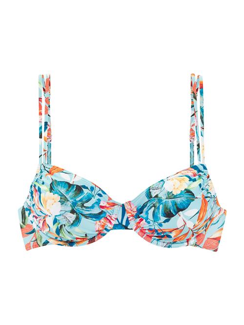 Se VENICE BEACH Bikinioverdel 'Wire-Top Caru Venice Beach'  beige / lyseblå / orange ved About You