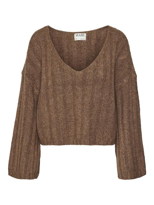 VERO MODA Pullover 'MAPLE'  brun