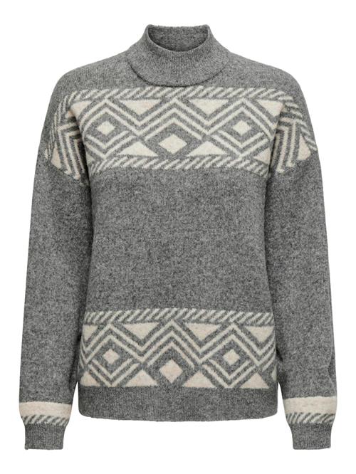 ONLY Pullover 'ONLVictoria'  ecru / grå-meleret