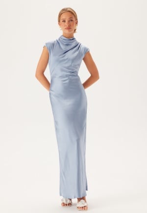 Bardot Auria Satin Maxi Dress 164010 Soft Blue 36(UK8)