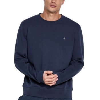 Se Panos Emporio Element Sweater Marineblå bomuld Large Herre ved Timarco