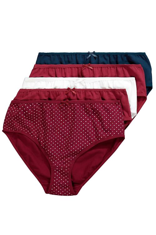 Ulla Popken Slip  navy / bordeaux / hvid