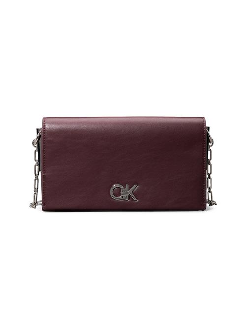 Calvin Klein Skuldertaske  bordeaux / sølv