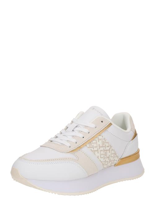 TOMMY HILFIGER Sneaker low  lysebeige / guld / hvid