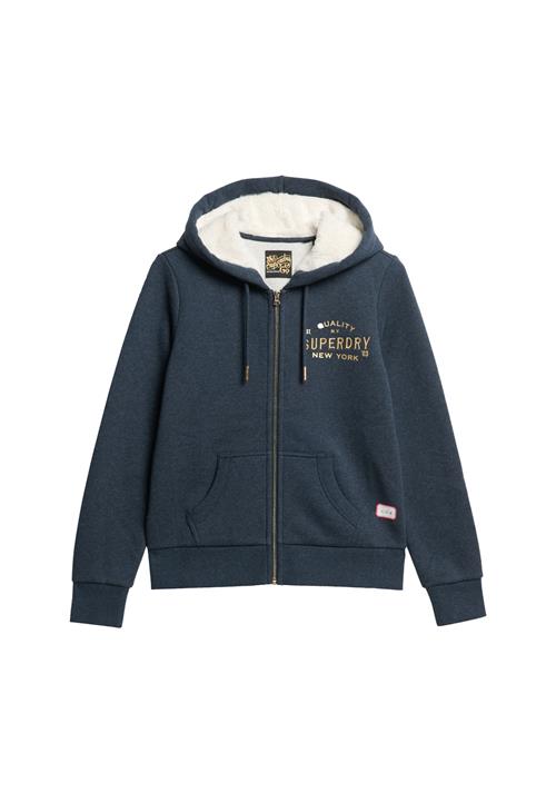 Superdry Sweatjakke 'Luxe'  marin / lysegul