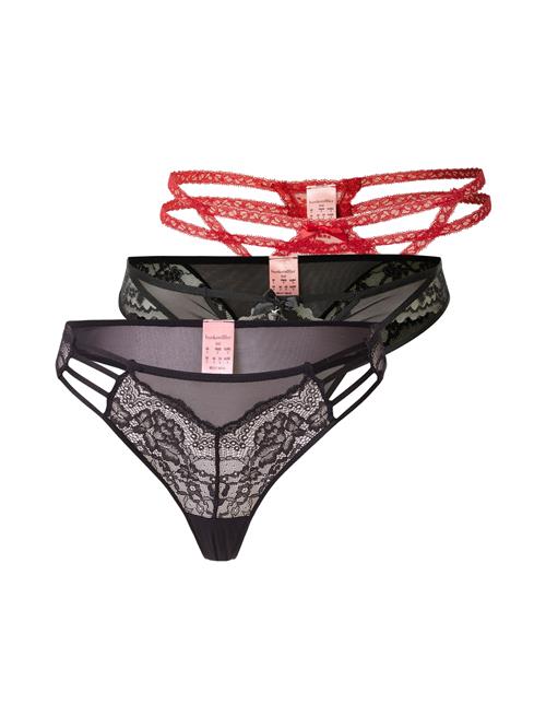 Hunkemöller String  marin / rød / sort