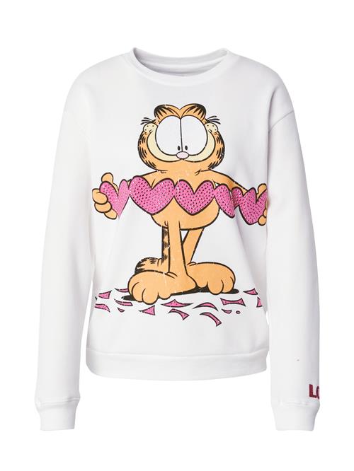 Frogbox Sweatshirt 'Garfield hearts'  pueblo / pink / sort / hvid