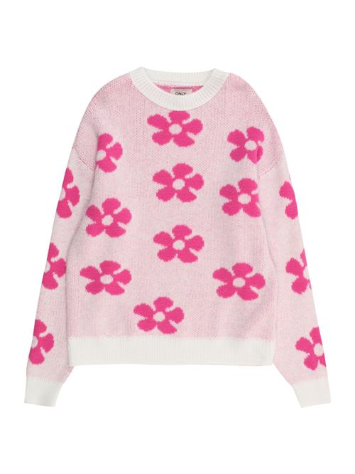 KIDS ONLY Pullover  pink / hvid