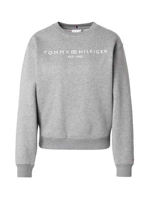 Se TOMMY HILFIGER Sweatshirt  grå-meleret / hvid ved About You