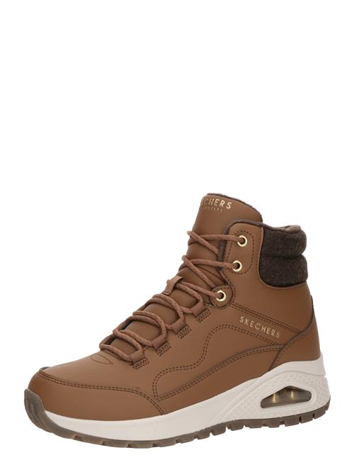 SKECHERS Snørestøvletter 'UNO RUGGED'  mørkebeige / brun