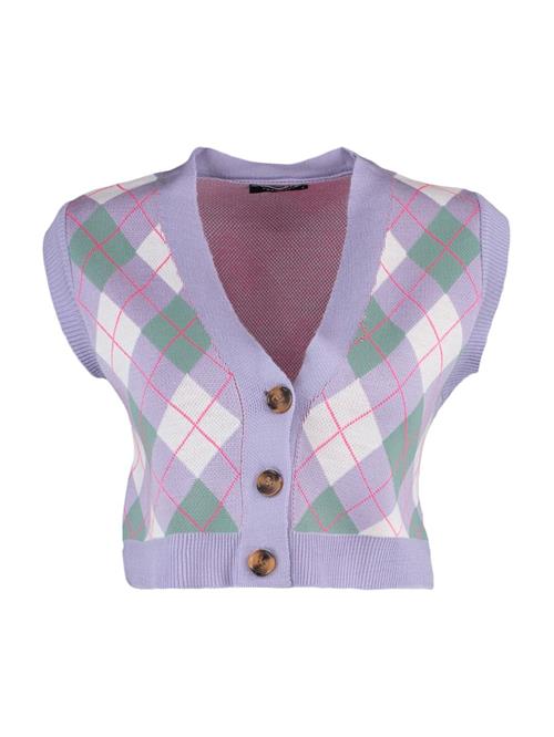 Se Trendyol Strikvest  siv / lavendel / pink / hvid ved About You