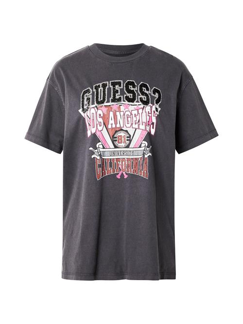 GUESS Shirts 'BASKET'  pink / rød / sort / hvid